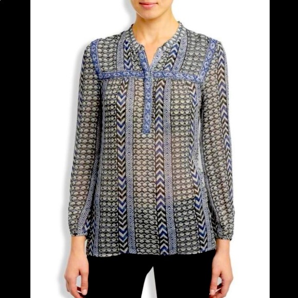 EUC LUCKY BRAND PEASANT TOP - Picture 1 of 7